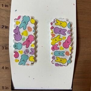 Easter Bunny Snap Hair Barrett’s Pink, Yellow, Blue, Purple with Eggs,Chicks